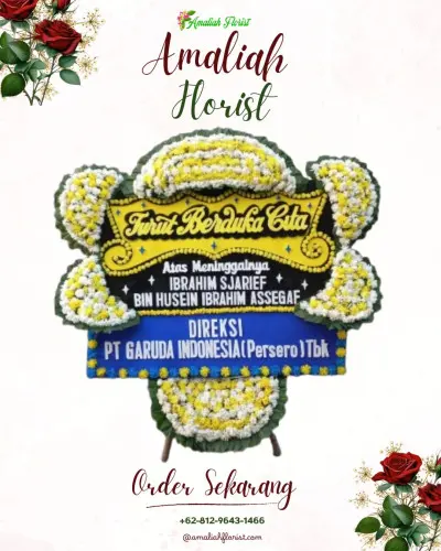 Papan Bunga Duka di Bobo