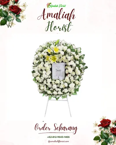 Krans Bunga Duka Cita di Bobo